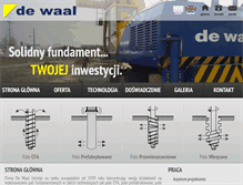 Tablet Screenshot of dewaal.pl